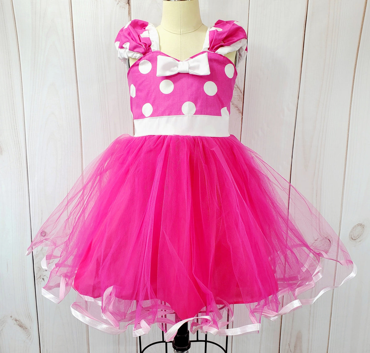 MINNIE MOUSE dress in Pink with White Trimming – LoverDovers