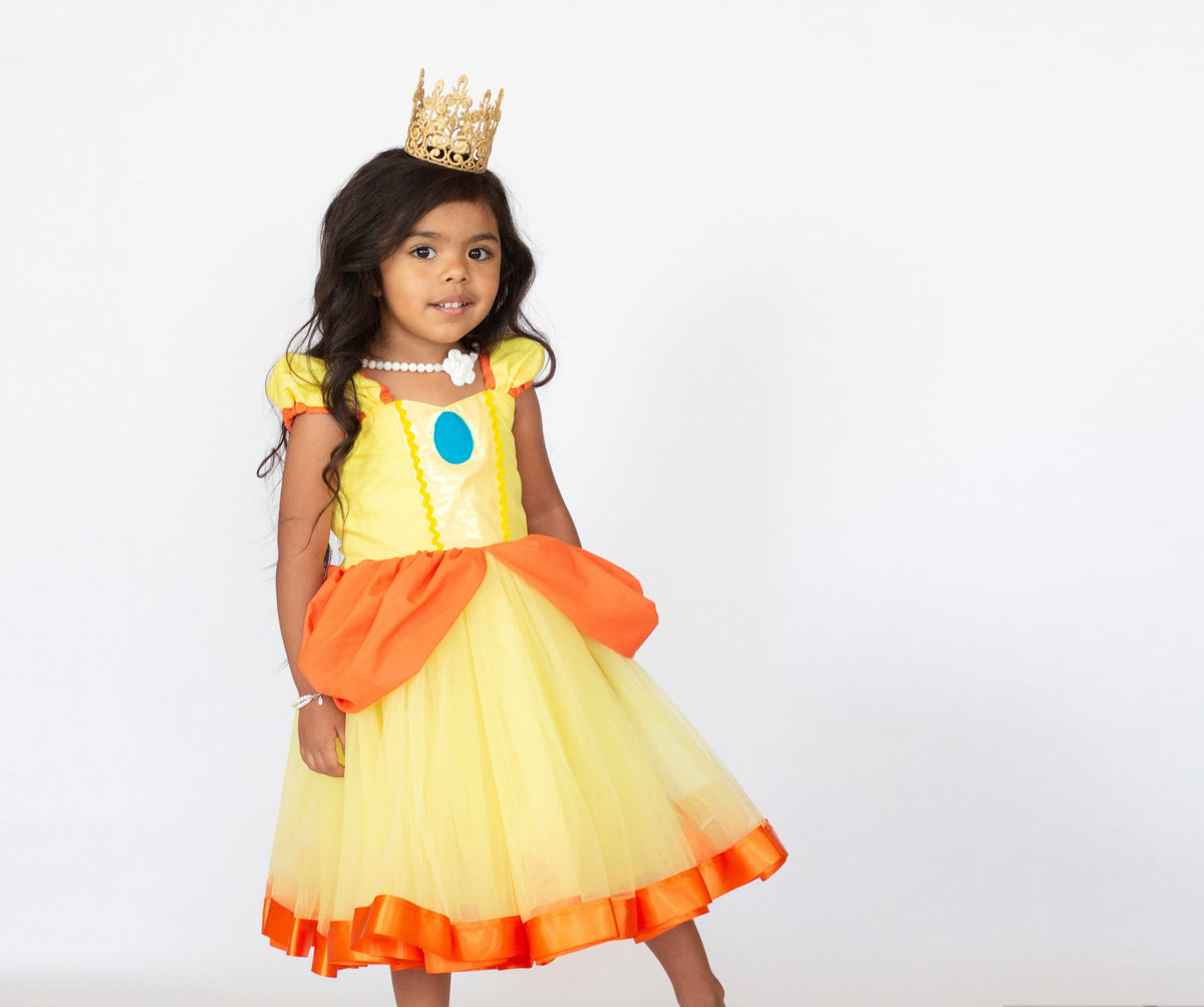 Super Mario Princess Daisy costume dress for girls – LoverDovers
