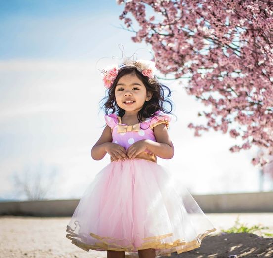 pink and gold minnie mouse tutu dress Pink and Gold Minnie Mouse Polka dot Dress with Tutu LoverDovers