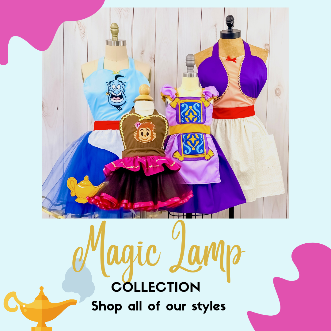 Genie Costume Apron with Tutu for Women