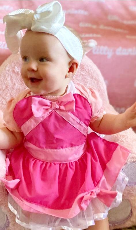 Pink Cinderella Costume Apron for Baby LoverDovers Pink Cinderella Costume Apron for Baby LoverDovers