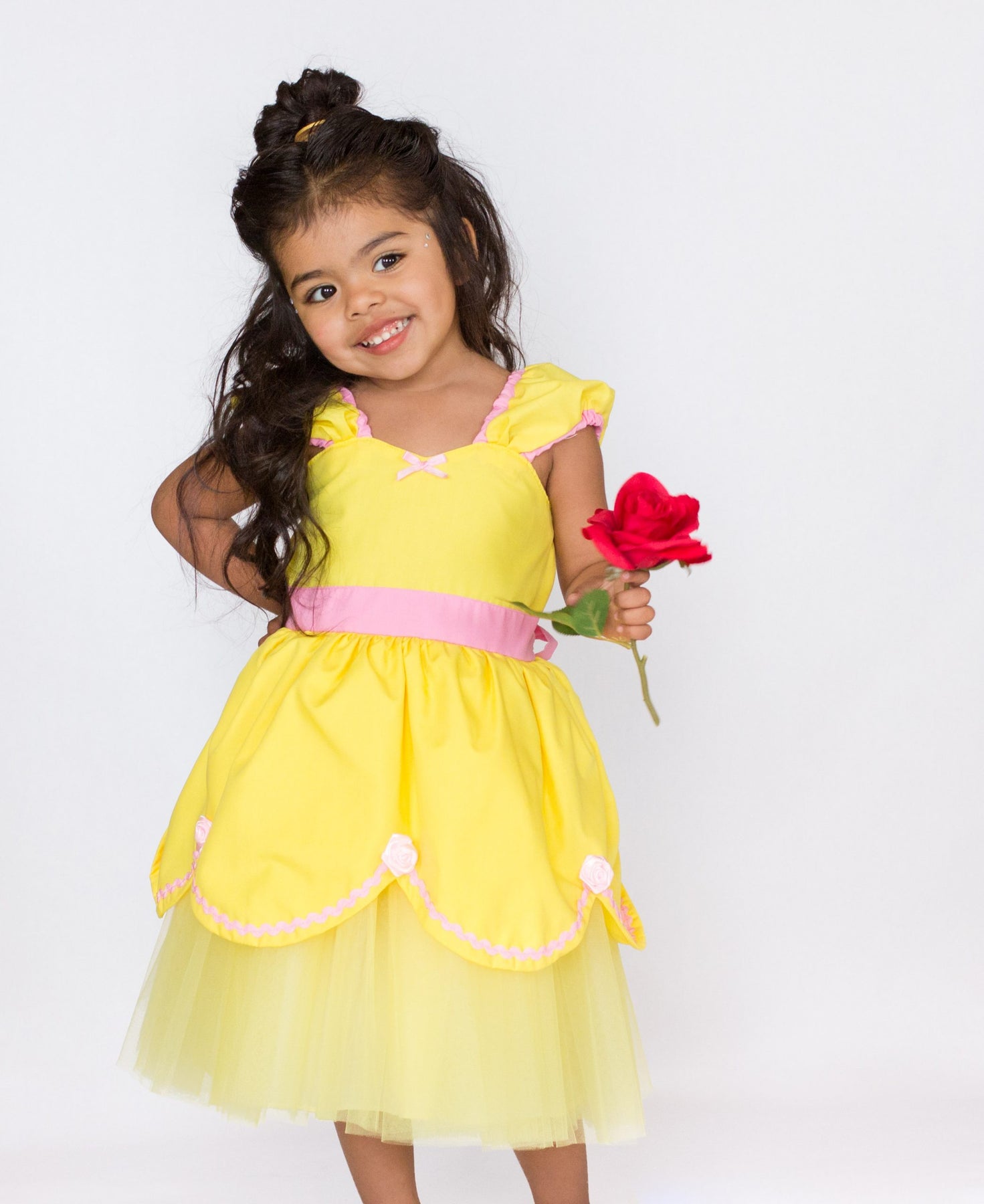 disney princess belle tutu dress Girls "Disney Princess" Belle Dress Size 3t Yellow Stretchy