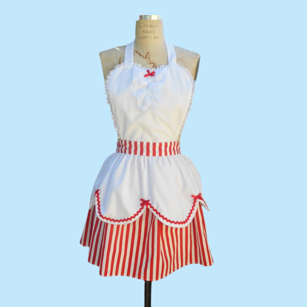 NWT Vintage hotsell Mary’s Classics Red & White Apron Dress 3T