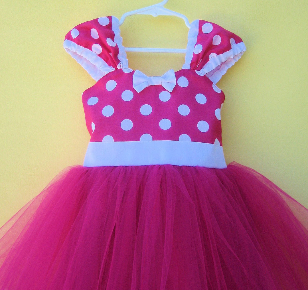 MINNIE MOUSE dress in Pink with White Trimming – LoverDovers