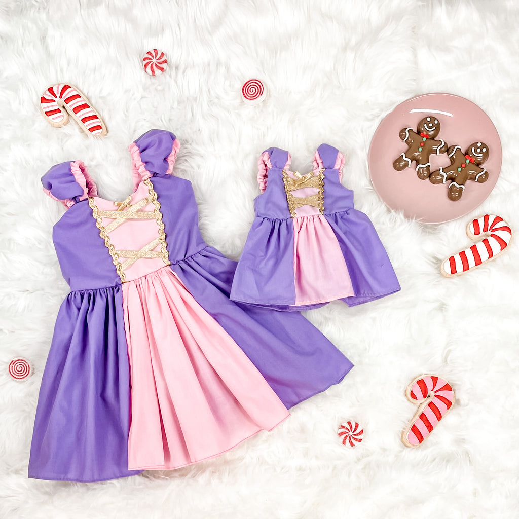 Dolly and Me Rapunzel Doll Dress for 18 Inch Doll