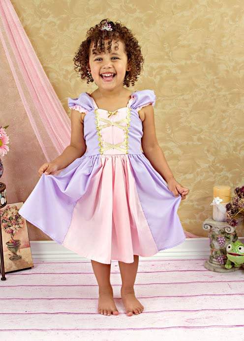 open lace back dress Princess Frozen Tulle Dress