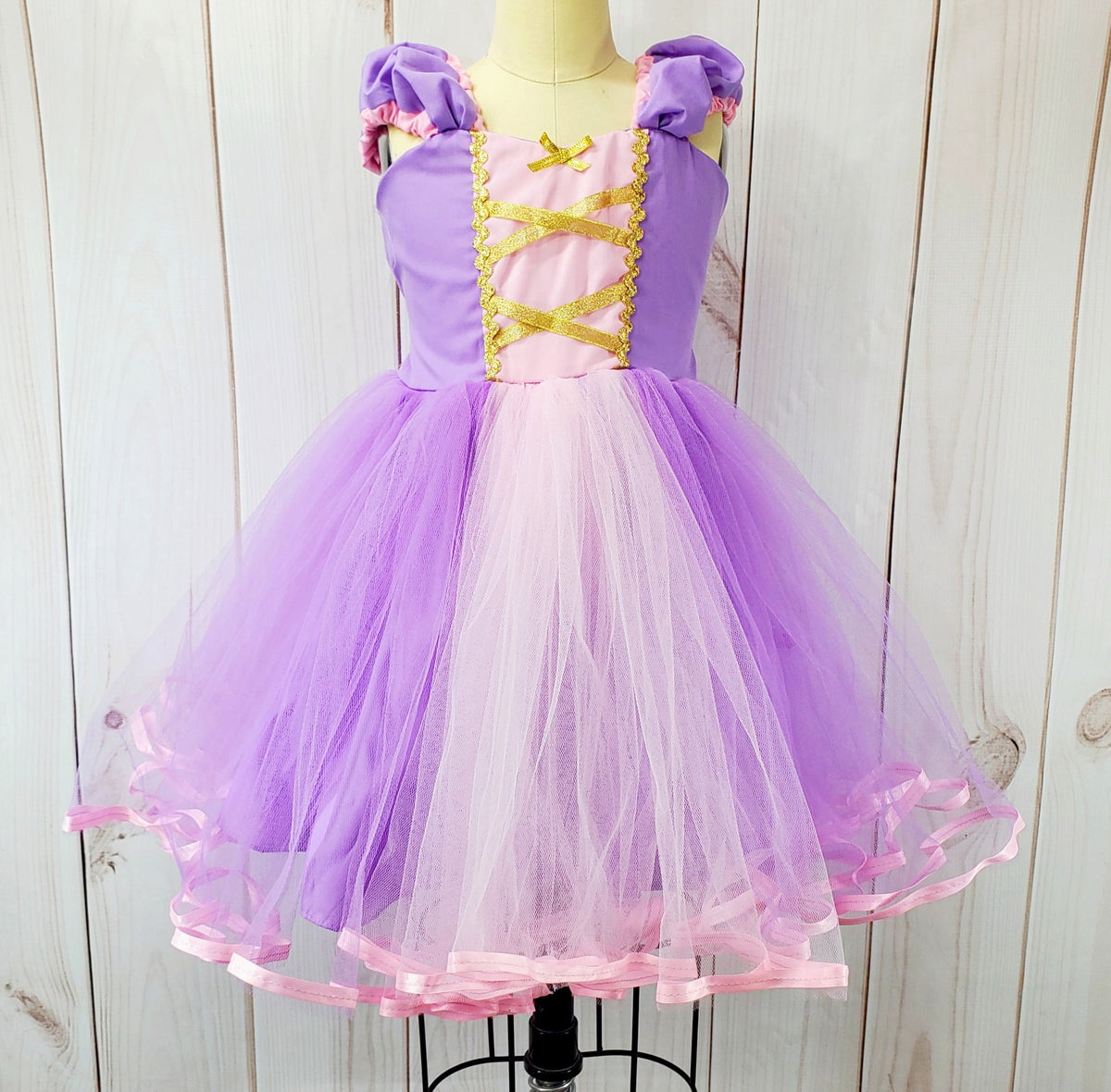 Rapunzel dress with tutu for girls and toddler โ LoverDovers