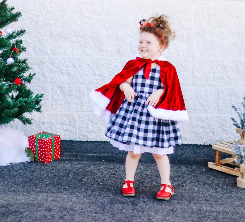 Cindy Lou Who Cape Farmhouse Christmas dress – LoverDovers