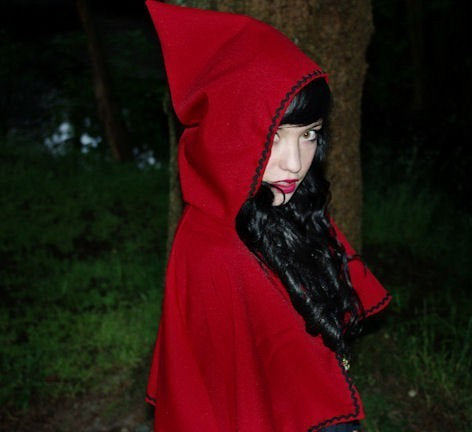 little red riding hood costume black dress Little Red Riding Hood Halloween Dress – Belchic main image 0