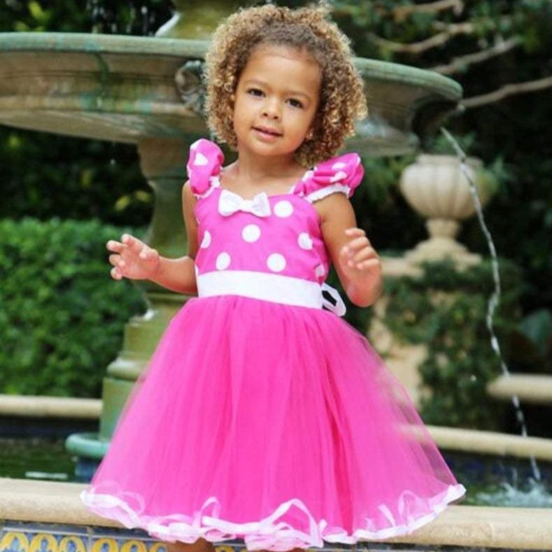 MINNIE MOUSE dress in Pink with White Trimming – LoverDovers MINNIE MOUSE dress in Pink with White Trimming – LoverDovers